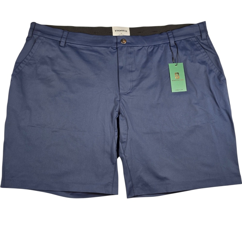 STRONGSIZE Midnight Blue Stretch Performance 10" Motion Shorts Men's Size 50 NWT